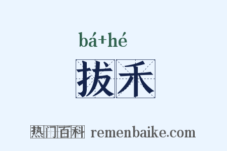 拔禾是什么意思的图片